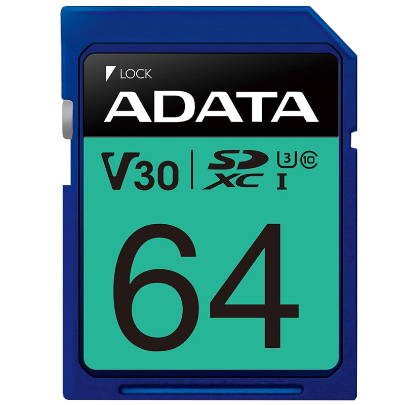رم اس دی 64 گیگ ای دیتا ADATA Premier Pro V30 U3 C10 100MB/s