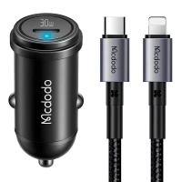 شارژر فندکی فست شارژ Mcdodo CC-7492 QC PD 3A 30W + کابل تبدیل تایپ سی