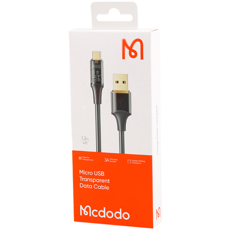 کابل میکرو یو اس بی فست شارژ Mcdodo CA-2100 3A QC4.0 1.2m
