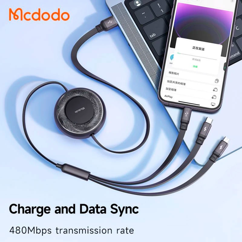 کابل 3 سر Mcdodo CA-3571 3.5A 15W 1.2M