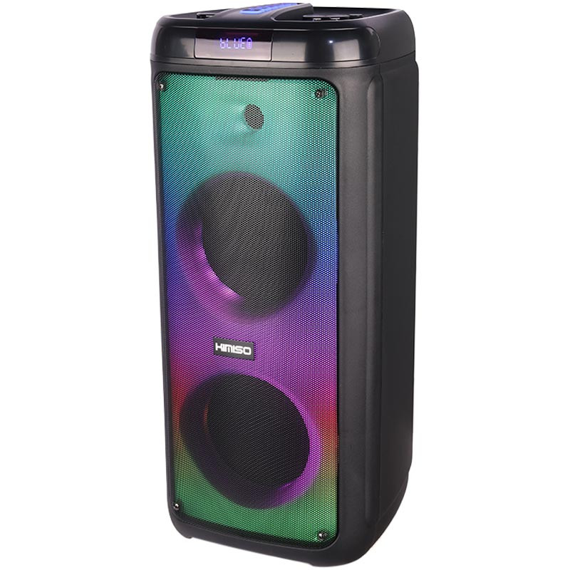 اسپیکر چمدانی بلوتوثی رم و فلش خور Kimiso QS-4219 + میکروفون و ریموت کنترل