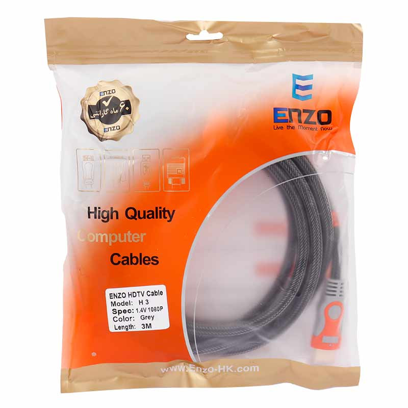 کابل Enzo HDMI 19+1 1.4V 4k 3M
