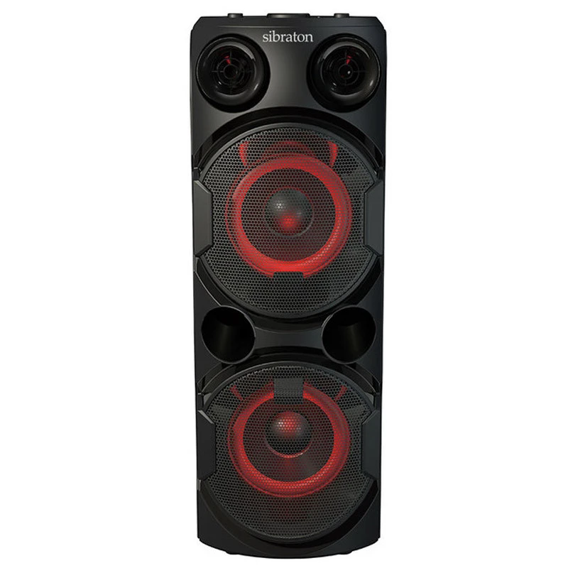 اسپیکر چمدانی بلوتوثی رم و فلش خور Sibraton S-BS1066 + میکروفون و ریموت کنترل