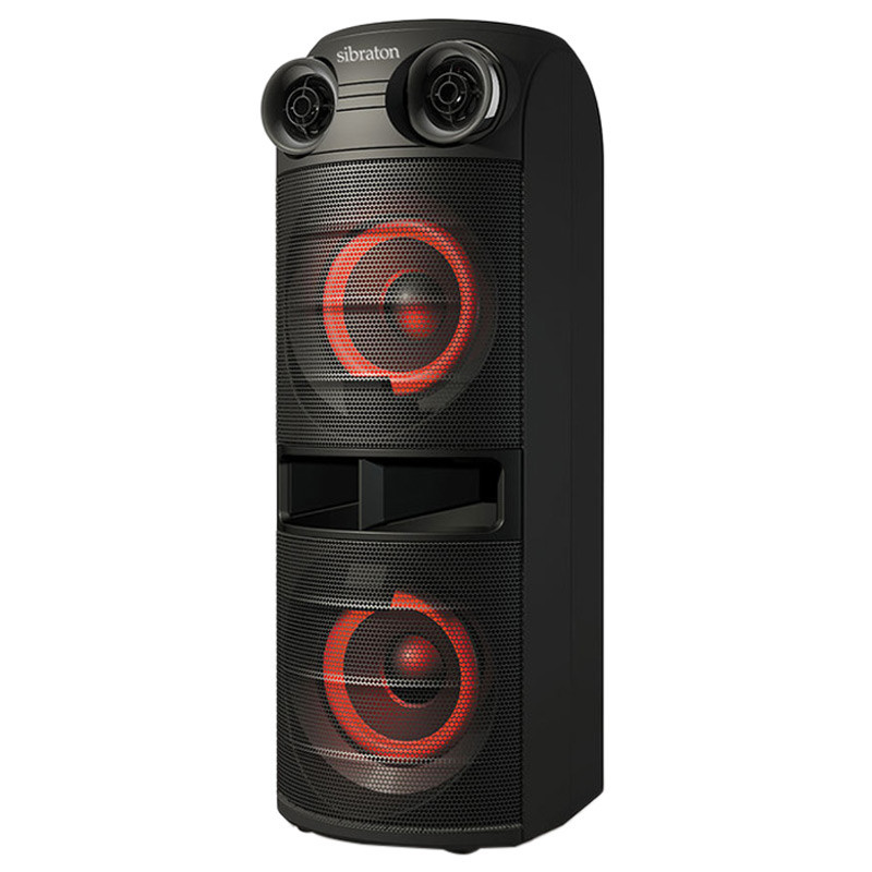اسپیکر چمدانی بلوتوثی رم و فلش خور Sibraton S-BS1069 + میکروفون و ریموت کنترل
