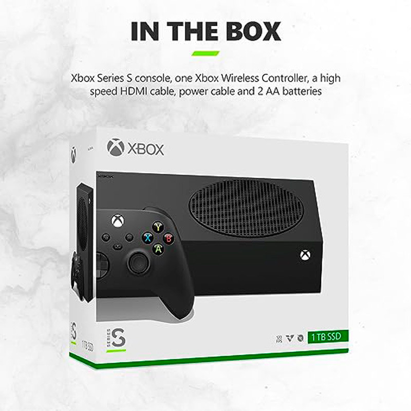 کنسول بازی مایکروسافت Xbox Series S Carbon Black 1TB SSD All Digital