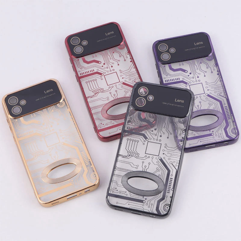 قاب My Case شفاف طرح دار Lens Aperture محافظ لنزدار Samsung Galaxy A04e