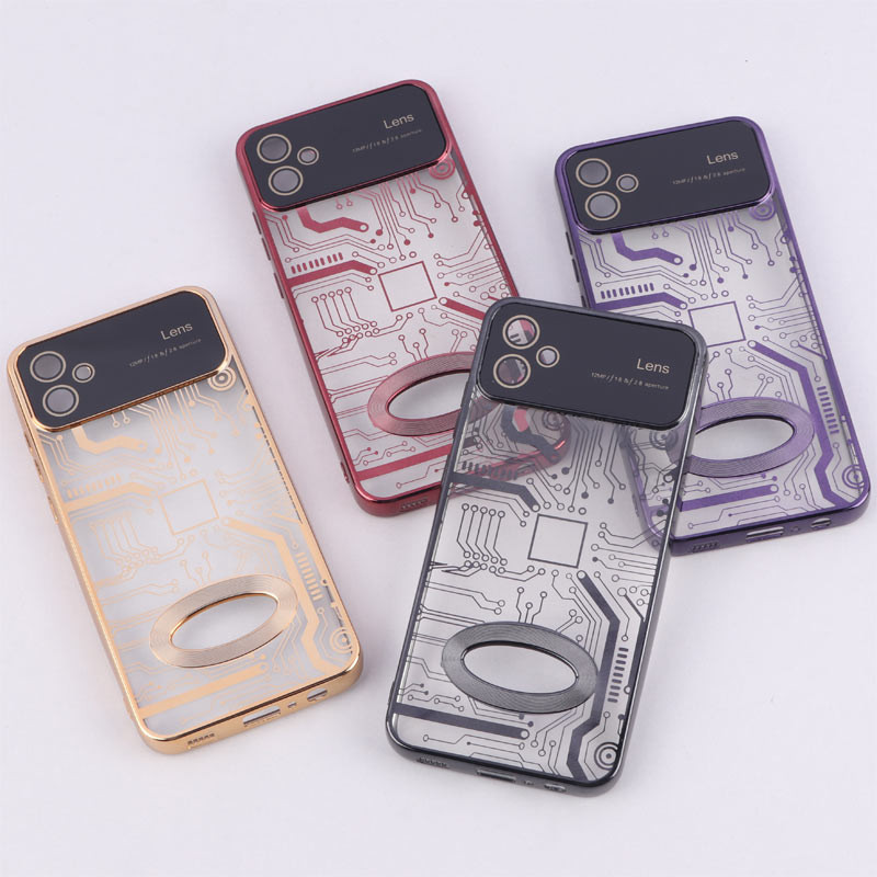 قاب My Case شفاف طرح دار Lens Aperture محافظ لنزدار Samsung Galaxy A04e