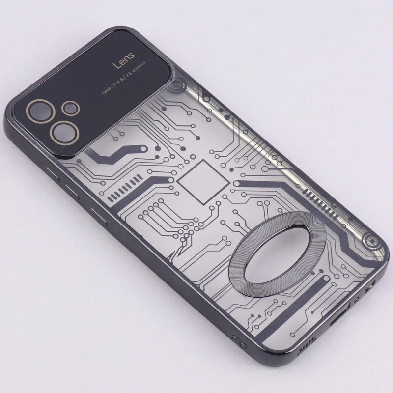 قاب My Case شفاف طرح دار Lens Aperture محافظ لنزدار Samsung Galaxy A04e