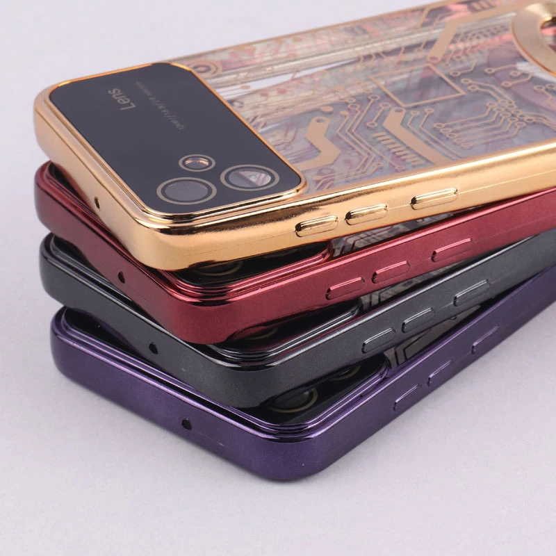 قاب My Case شفاف طرح دار Lens Aperture محافظ لنزدار Samsung Galaxy A04e