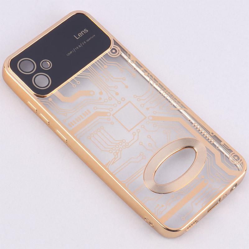 قاب My Case شفاف طرح دار Lens Aperture محافظ لنزدار Samsung Galaxy A04e