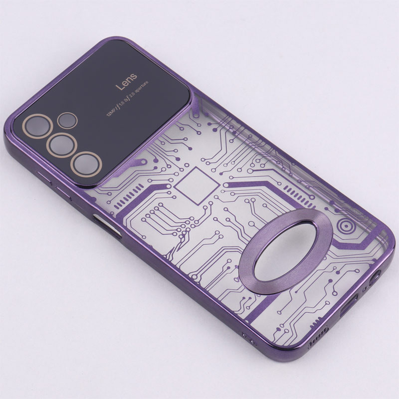 قاب My Case شفاف طرح دار Lens Aperture محافظ لنزدار Samsung Galaxy A14 4G / A14 5G