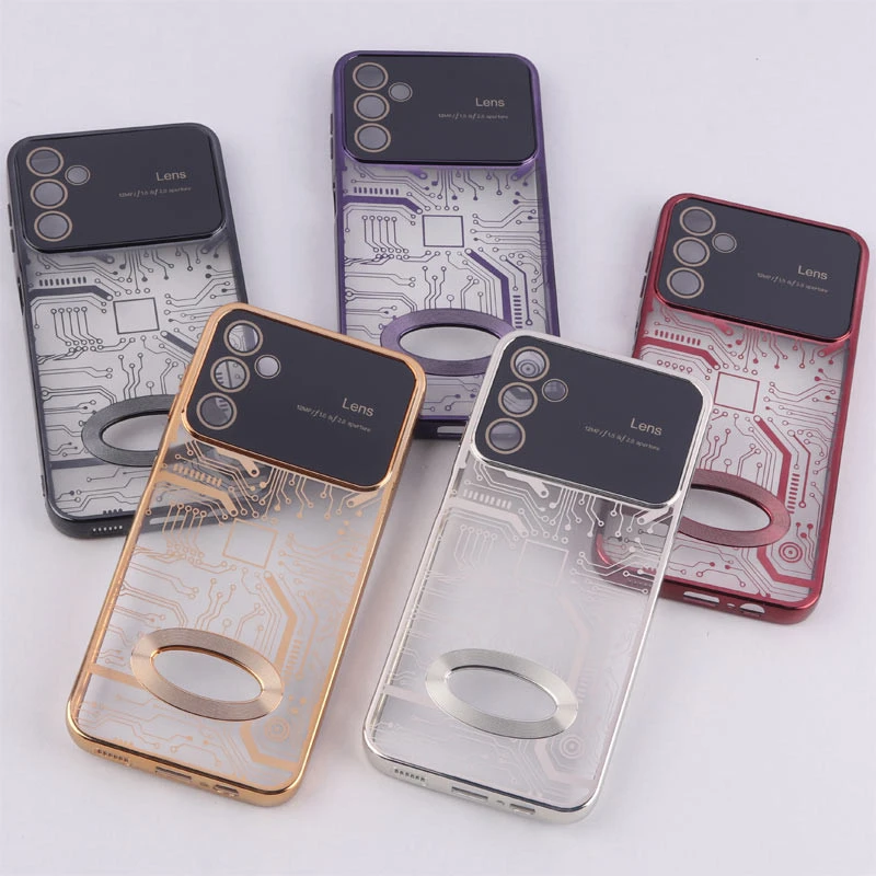 قاب My Case شفاف طرح دار Lens Aperture محافظ لنزدار Samsung Galaxy A14 4G / A14 5G