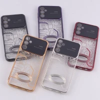 قاب My Case شفاف طرح دار Lens Aperture محافظ لنزدار Samsung Galaxy A14 4G / A14 5G