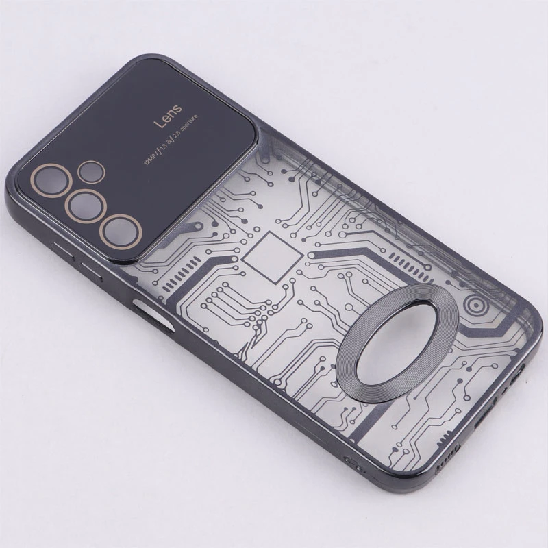 قاب My Case شفاف طرح دار Lens Aperture محافظ لنزدار Samsung Galaxy A14 4G / A14 5G