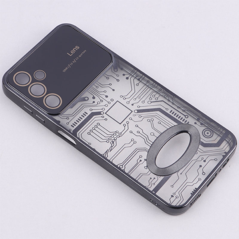 قاب My Case شفاف طرح دار Lens Aperture محافظ لنزدار Samsung Galaxy A14 4G / A14 5G