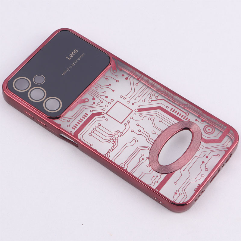قاب My Case شفاف طرح دار Lens Aperture محافظ لنزدار Samsung Galaxy A14 4G / A14 5G
