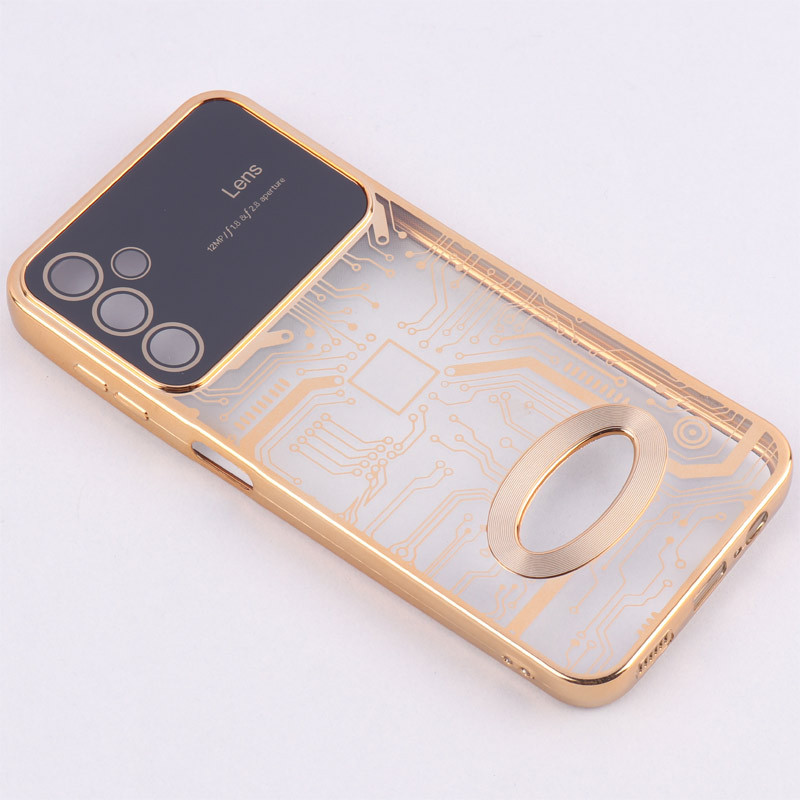 قاب My Case شفاف طرح دار Lens Aperture محافظ لنزدار Samsung Galaxy A14 4G / A14 5G