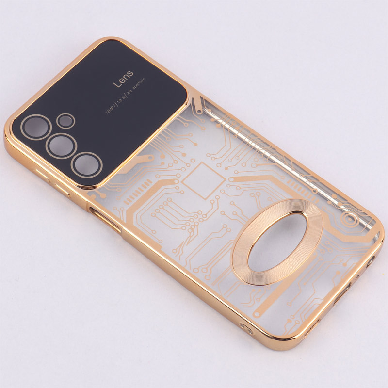 قاب My Case شفاف طرح دار Lens Aperture محافظ لنزدار Samsung Galaxy A24 4G