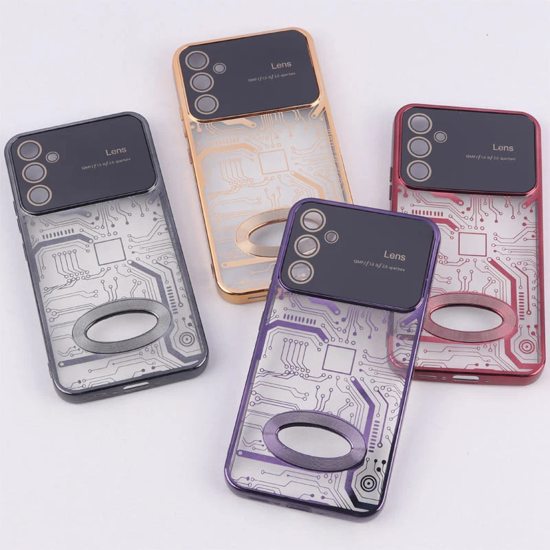 قاب My Case شفاف طرح دار Lens Aperture محافظ لنزدار Samsung Galaxy A34