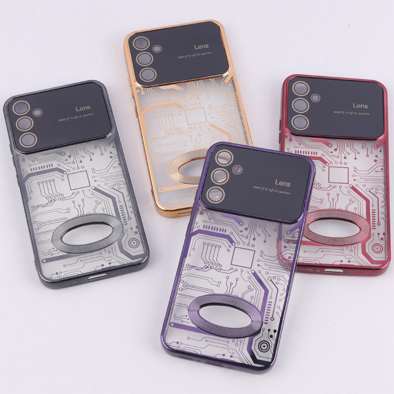 قاب My Case شفاف طرح دار Lens Aperture محافظ لنزدار Samsung Galaxy A34