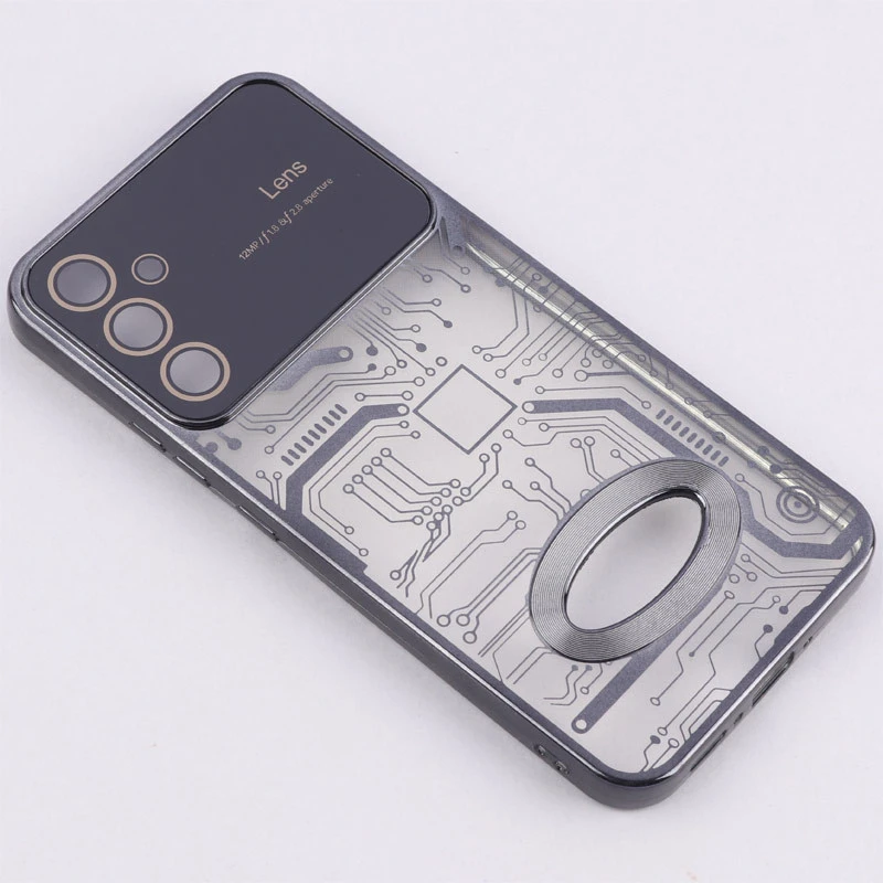 قاب My Case شفاف طرح دار Lens Aperture محافظ لنزدار Samsung Galaxy A34