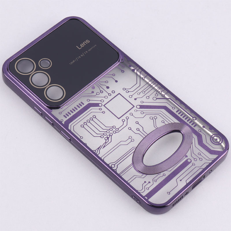 قاب My Case شفاف طرح دار Lens Aperture محافظ لنزدار Samsung Galaxy A54