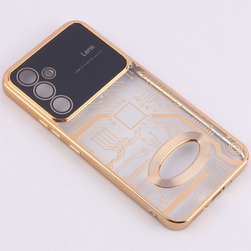 قاب My Case شفاف طرح دار Lens Aperture محافظ لنزدار Samsung Galaxy A54