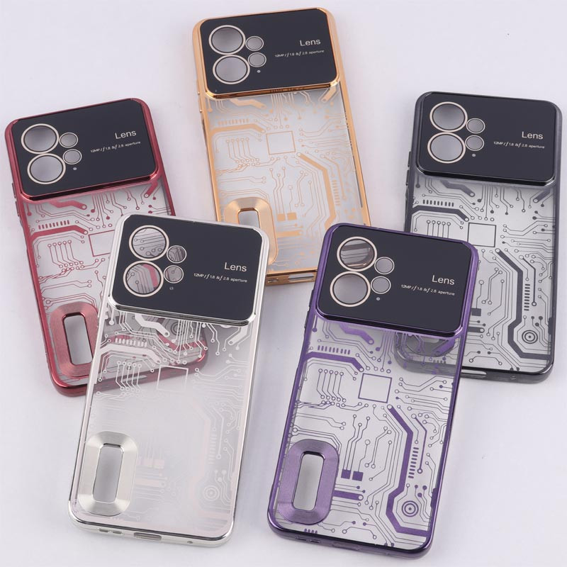 قاب My Case شفاف طرح دار Lens Aperture محافظ لنزدار Xiaomi Redmi Note 12 4G
