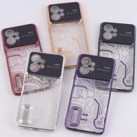 قاب My Case شفاف طرح دار Lens Aperture محافظ لنزدار Xiaomi Redmi Note 12 4G