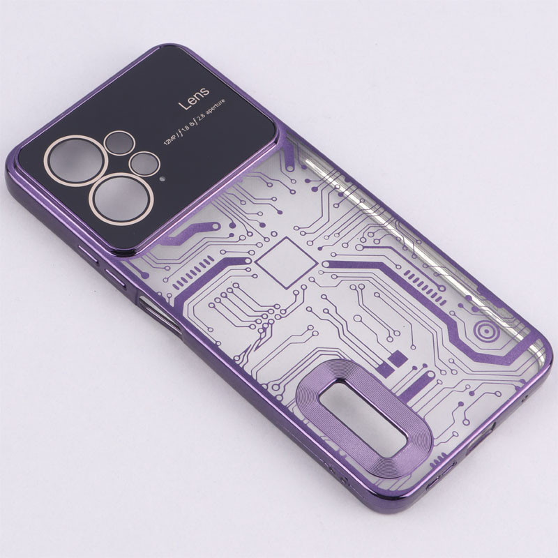 قاب My Case شفاف طرح دار Lens Aperture محافظ لنزدار Xiaomi Redmi Note 12 4G