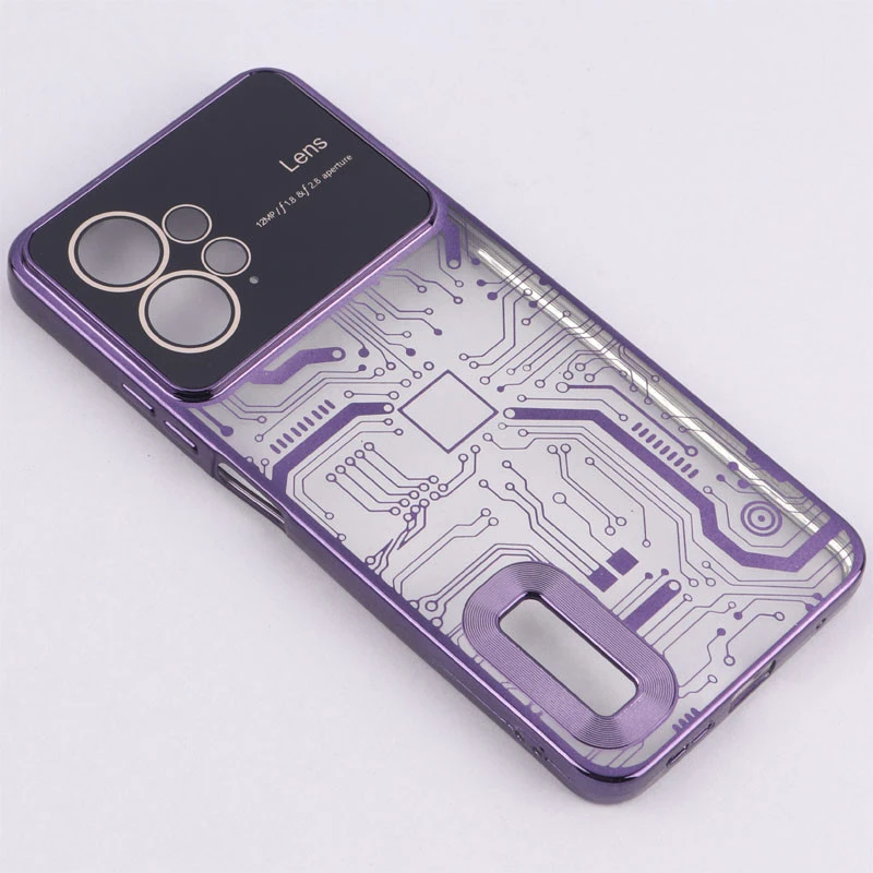 قاب My Case شفاف طرح دار Lens Aperture محافظ لنزدار Xiaomi Redmi Note 12 4G