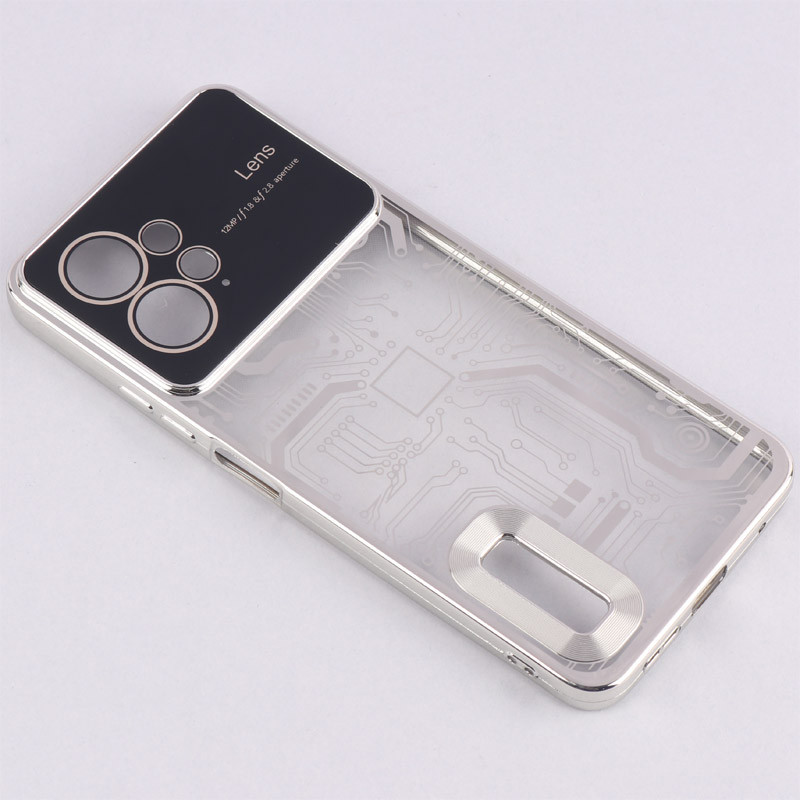 قاب My Case شفاف طرح دار Lens Aperture محافظ لنزدار Xiaomi Redmi Note 12 4G