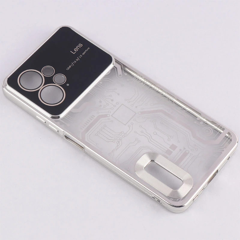 قاب My Case شفاف طرح دار Lens Aperture محافظ لنزدار Xiaomi Redmi Note 12 4G