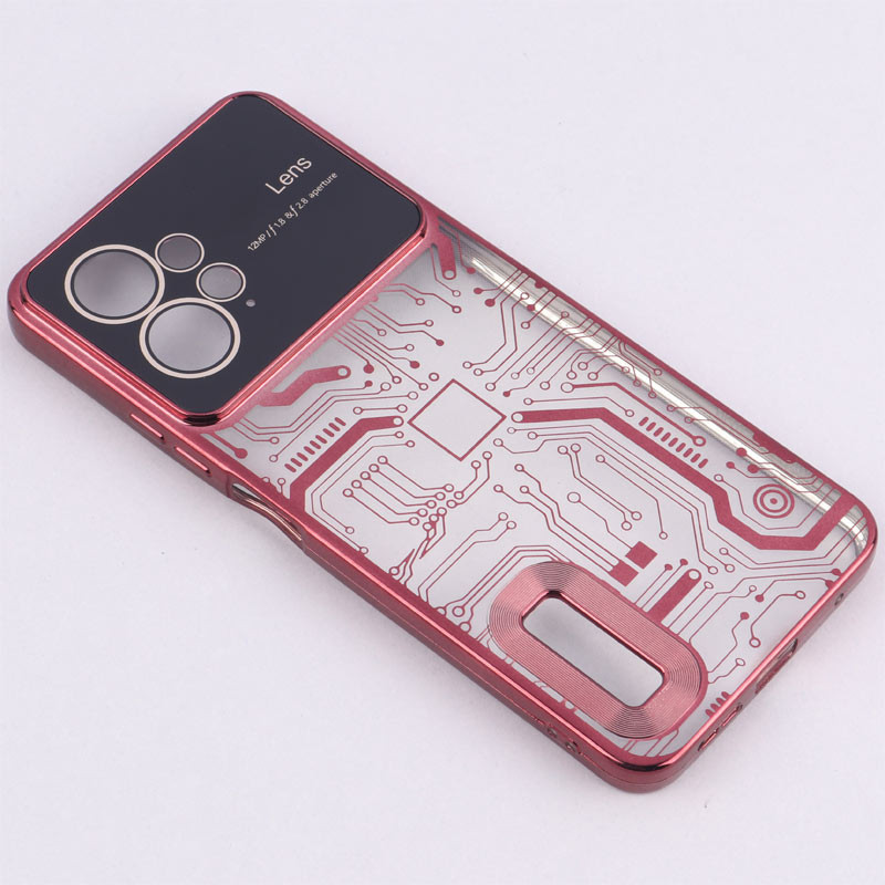 قاب My Case شفاف طرح دار Lens Aperture محافظ لنزدار Xiaomi Redmi Note 12 4G