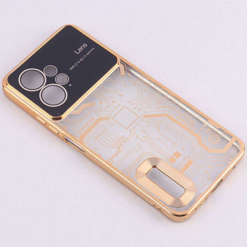 قاب My Case شفاف طرح دار Lens Aperture محافظ لنزدار Xiaomi Redmi Note 12 4G