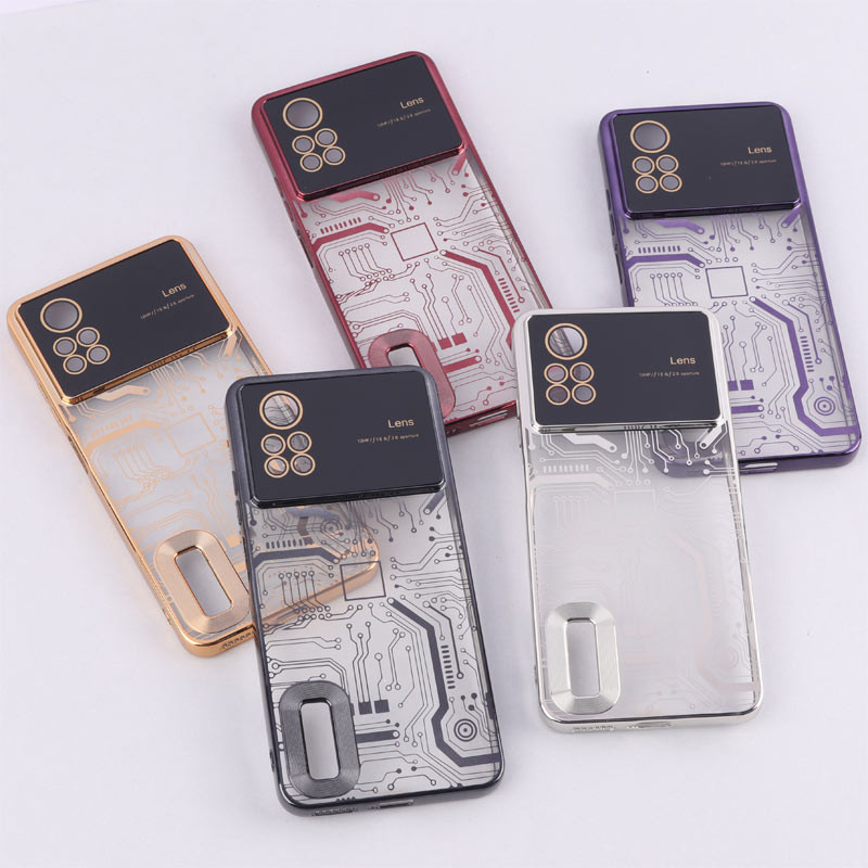 قاب My Case شفاف طرح دار Lens Aperture محافظ لنزدار Xiaomi Redmi Note 12 Pro 4G