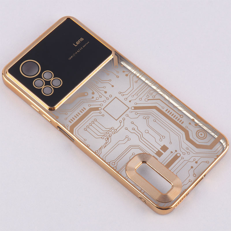 قاب My Case شفاف طرح دار Lens Aperture محافظ لنزدار Xiaomi Redmi Note 12 Pro 4G