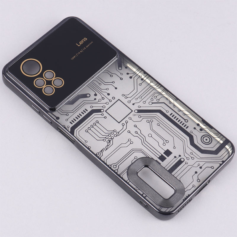 قاب My Case شفاف طرح دار Lens Aperture محافظ لنزدار Xiaomi Redmi Note 12 Pro 4G