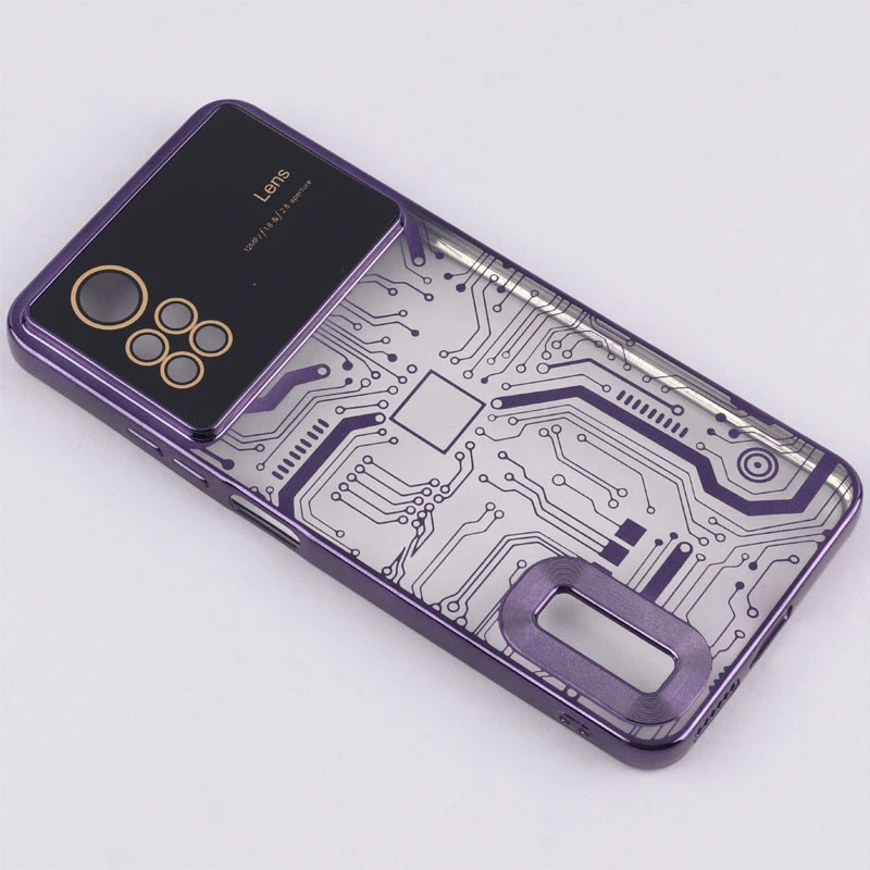 قاب My Case شفاف طرح دار Lens Aperture محافظ لنزدار Xiaomi Redmi Note 12 Pro 4G
