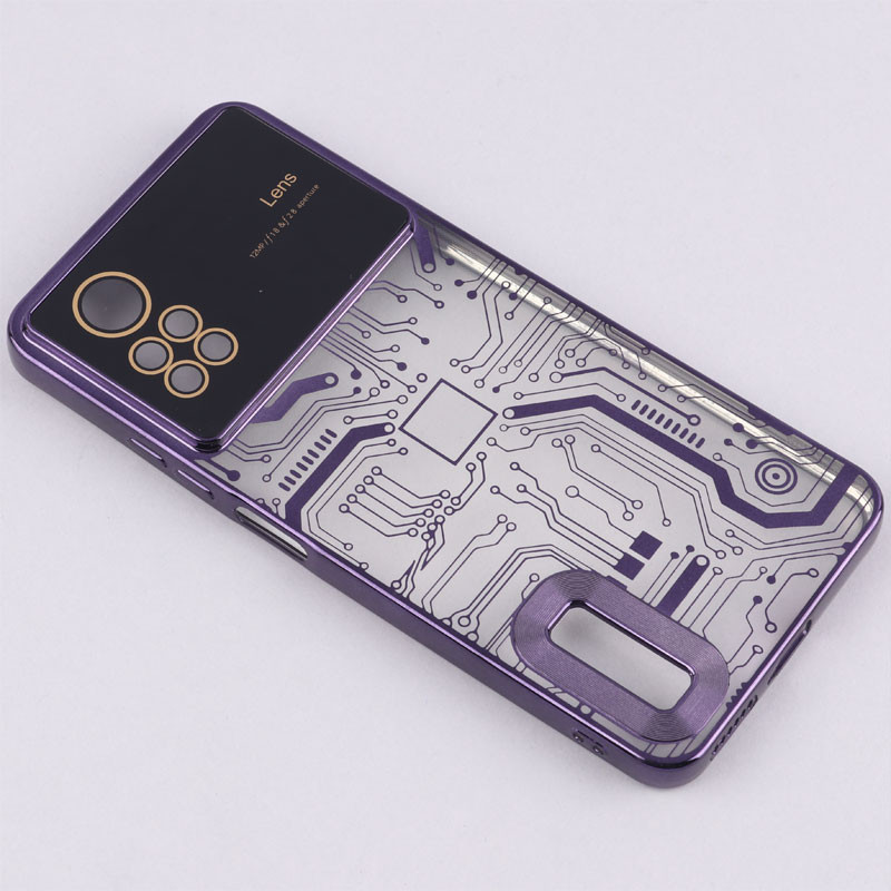 قاب My Case شفاف طرح دار Lens Aperture محافظ لنزدار Xiaomi Redmi Note 12 Pro 4G