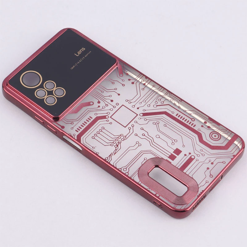 قاب My Case شفاف طرح دار Lens Aperture محافظ لنزدار Xiaomi Redmi Note 12 Pro 4G