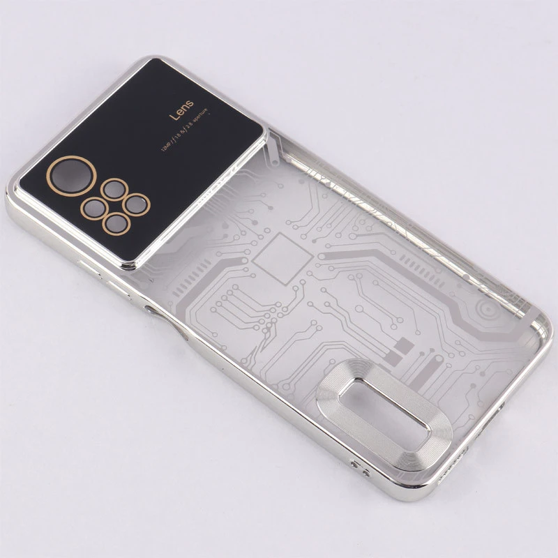 قاب My Case شفاف طرح دار Lens Aperture محافظ لنزدار Xiaomi Redmi Note 12 Pro 4G