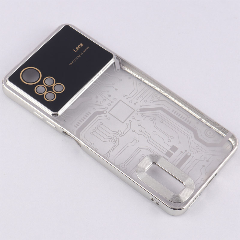 قاب My Case شفاف طرح دار Lens Aperture محافظ لنزدار Xiaomi Redmi Note 12 Pro 4G