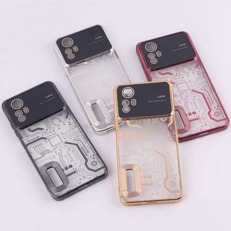 قاب My Case شفاف طرح دار Lens Aperture محافظ لنزدار Xiaomi Redmi Note 12S