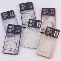 قاب My Case شفاف طرح دار Lens Aperture محافظ لنزدار Xiaomi Poco X5 Pro