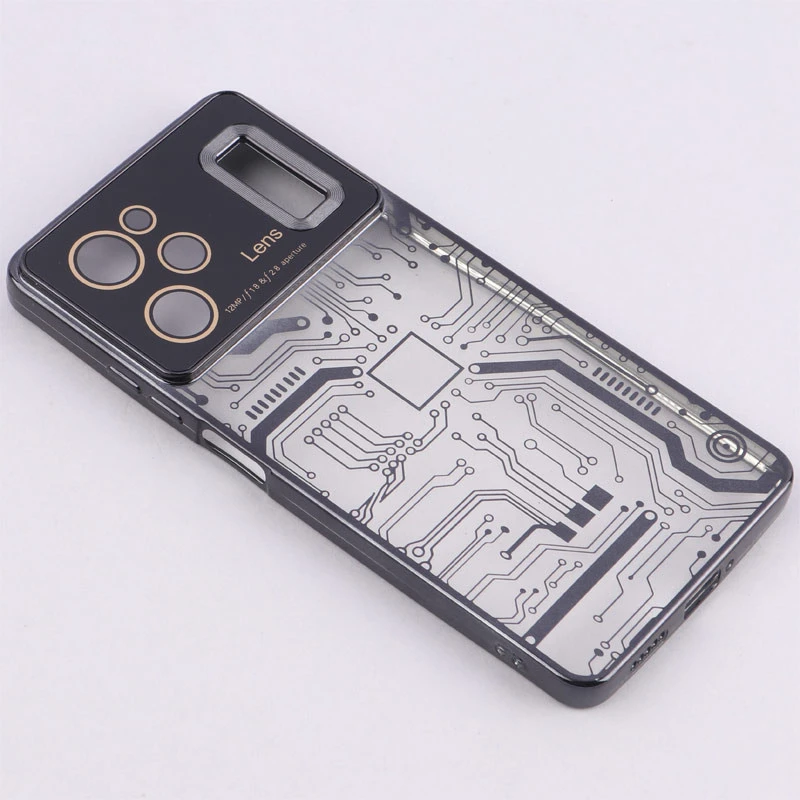 قاب My Case شفاف طرح دار Lens Aperture محافظ لنزدار Xiaomi Poco X5 Pro
