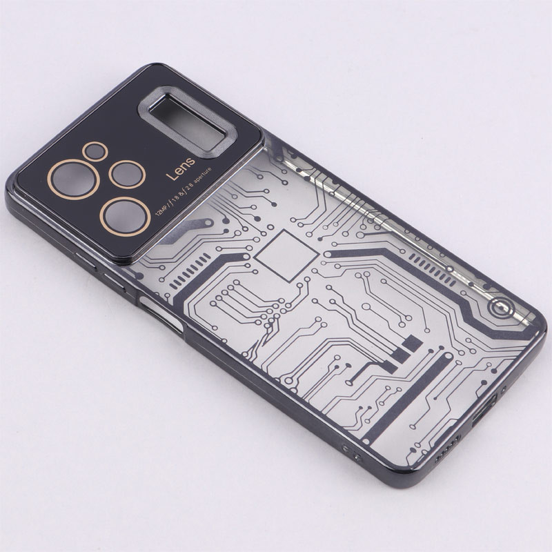 قاب My Case شفاف طرح دار Lens Aperture محافظ لنزدار Xiaomi Poco X5 Pro