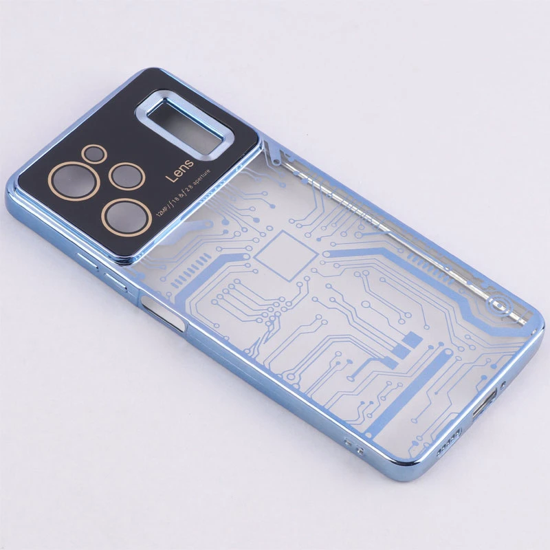 قاب My Case شفاف طرح دار Lens Aperture محافظ لنزدار Xiaomi Poco X5 Pro