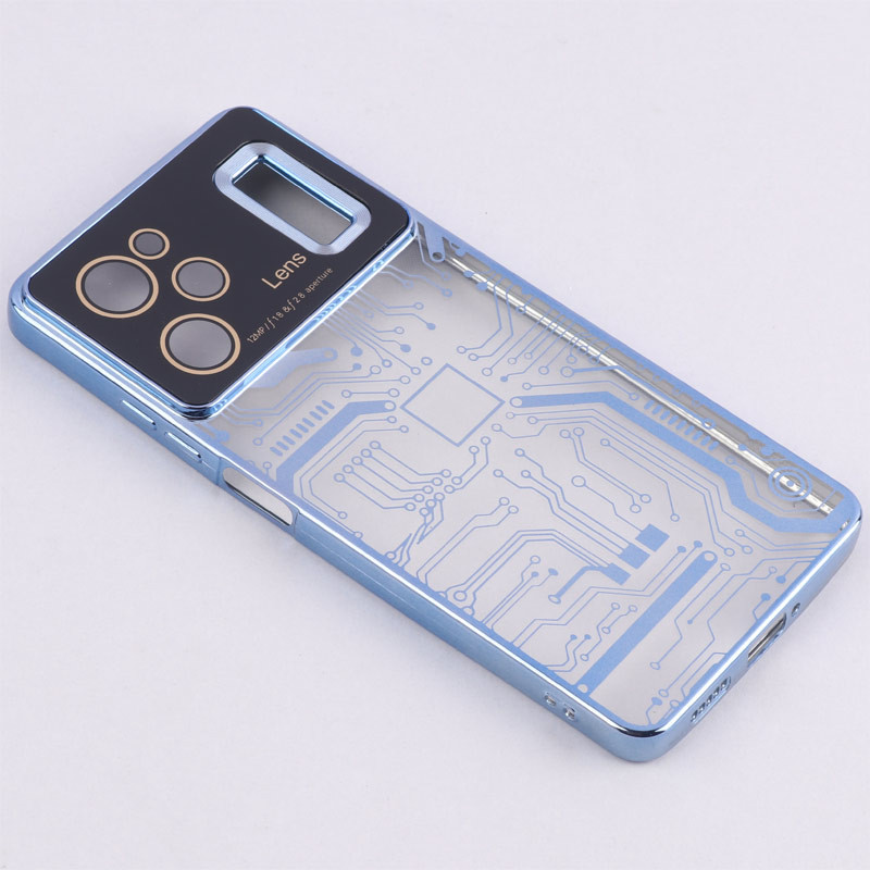 قاب My Case شفاف طرح دار Lens Aperture محافظ لنزدار Xiaomi Poco X5 Pro
