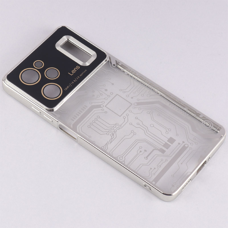 قاب My Case شفاف طرح دار Lens Aperture محافظ لنزدار Xiaomi Poco X5 Pro